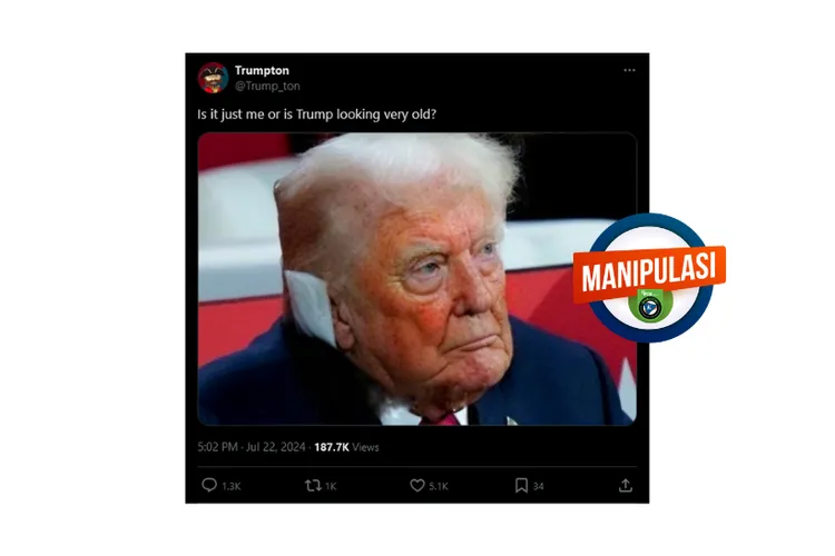 Foto Donald Trump Yang Dimanipulasi